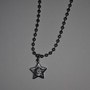 Diamond star necklace